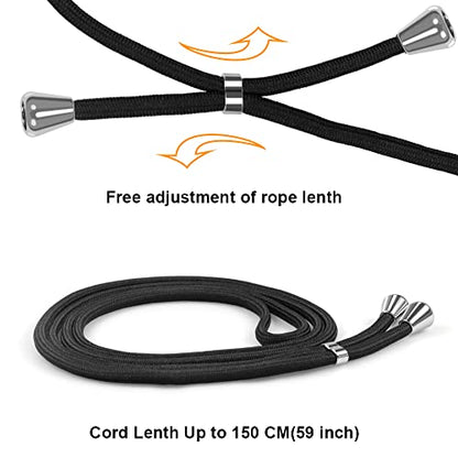 for Google Pixel 6a Lanyard Strap Case Adjustable Cord Neck Shoulder Crossbody Clear Mobile Phone Cover Durable Soft Slim Fit Cover Women Shockproof Phone Case for Pixel 6a - Black - size: for Google Pixel 6a