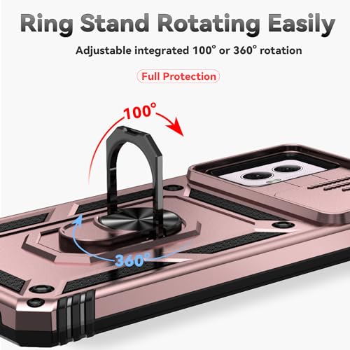 SunStory for Motorola Moto G Power 5G 2024 Case with Kickstand,Rose Gold - color: Rose Gold