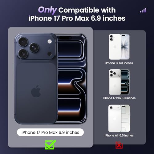 Maxdara 2 Pack for iPhone 17 Pro Max Privacy Screen Protector