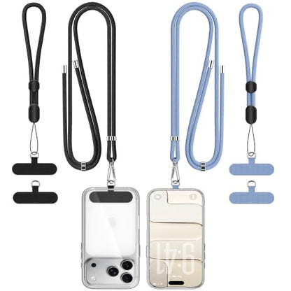 for Phone Lanyard,Anti Theft Travel Essentials - color: D-black+dark Blue