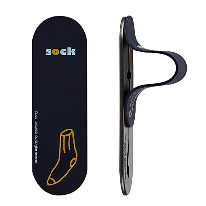 Momostick Flatstick, Cell Phone Finger Grip Strap Holder for Hand, Cell Phone Stand, New Slim Finger Loop Selfie Grip Compatible with Most Smartphones -Sock - color: Sock