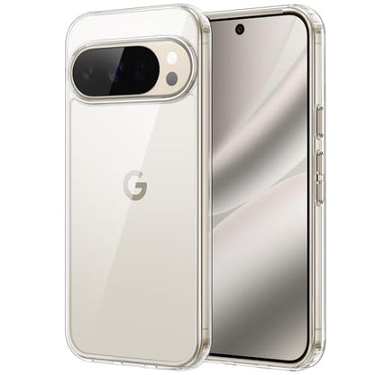 JETech Case for Google Pixel 10/10 Pro, Anti-Yellowing, Clear | Shockproof Protection, Scratch Resistant Hard PC Back, Durable Transparent TPU Bumper - color: Clear, size: Pixel 10/10 Pro