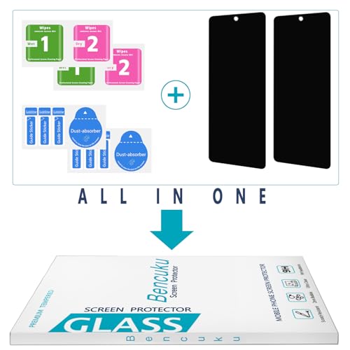 2 Pack Privacy Screen Protector for Samsung Galaxy A36 5G - color: Black