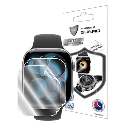 IPG for Watch Series 11-10 [46mm] Hydrogel Screen Protector (2 Units) Invisible Ultra HD Clear Film Anti Scratch Guard-Smooth/Self-Healing/Bubble -Free for Series10[46mm]