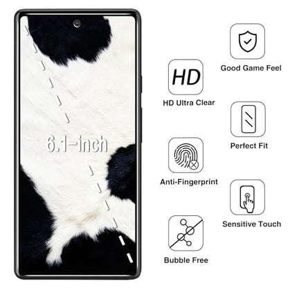 2 Pack Privacy Screen Protector for Google Pixel 6a Tempered Glass - color: Black-Google Pixel 6a