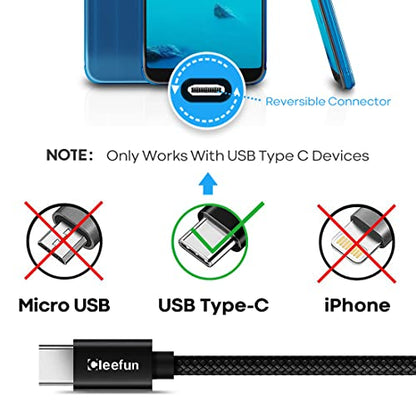 CLEEFUN Extra Long USB A USB C Cable 26ft, USB to USB C Power Cable 26 Foot - color: Black, size: 26ft