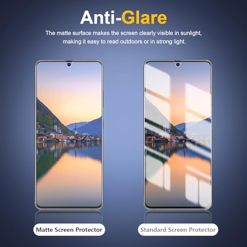 [2 Pack] Anti Glare Matte Privacy TPU Screen Protector for Samsung Galaxy S20 Plus (Not Glass), Fingerprint Sensor Compatible, Full Adhesive Flexible Film, Easy Installation - size: Galaxy S20 Plus