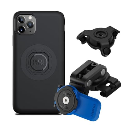 Quad Lock Brake Reservoir Motorcycle Phone Mount with Vibration Dampener and MAG Phone Case for iPhone 11 Pro Max - size: iPhone 11 Pro Max