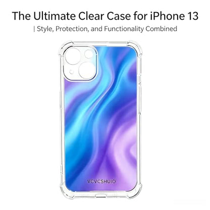 VCVCSHUIO Clear TPU Soft Case for iPhone 13, Crystal Clear, High Transparency, 6.1 Inch