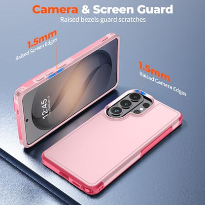 zapica Designed for Samsung Galaxy S26 Ultra Case, Light Pink | Military Grade Drop Protection, Dual Layer Structure Design, Heavy Duty Shockproof Non-Slip Phone Cover - color: Light Pink, size: Samsung Galaxy S26 Ultra 6.9''