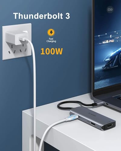 MOKiN USB C Docking Station Dual Monitor 2 HDMI for Dell/Lenovo/HP Laptop
