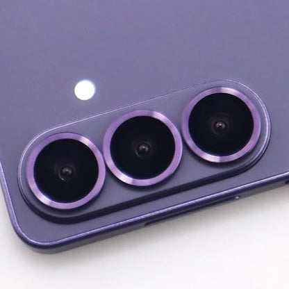 for Samsung Galaxy S26 / S26 Plus Camera Lens Protector Metal Ring Tempered Glass Lens Cover Accessories (Violet) - color: Violet
