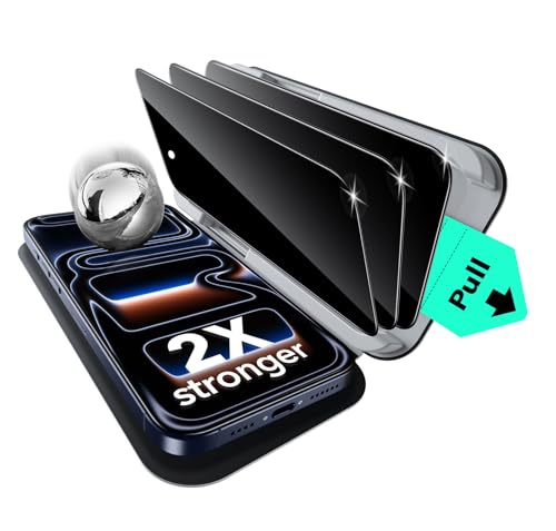 ESR 3 Pack for iPhone 17 Pro Privacy Screen Protector, Classic - size: iPhone 17 Pro 6.3 inch