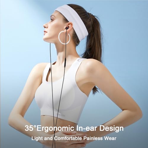 USB C Headphones Wired Earbuds for iPhone 18 Pro Max 17/Samsung S26 - color: Red