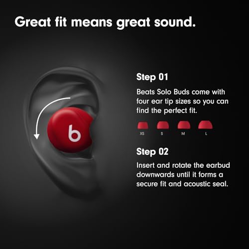Beats Solo Buds - Wireless Bluetooth Earbuds | 18 Hours of Battery Life | Apple & Android Compatibility | Built-in Microphone - Storm Gray - color: Storm Gray, style: Solo Buds
