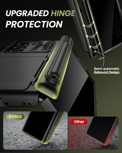 for Samsung Galaxy Z Fold 6 Wallet Case with Card Holder, Black - color: Black-Y