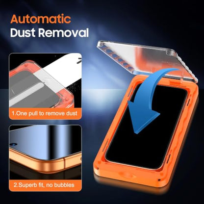 UniqueMe 360° Privacy Screen Protector for iPhone 17 Pro Max - 6.9 inch - size: 17 Pro Max 6.9 inch