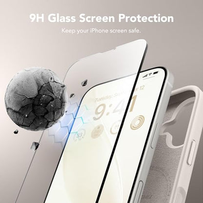 GONEZ Magnetic for iPhone 16 Case, Silicone Cover Stone - color: A-Stone, size: Iphone 16