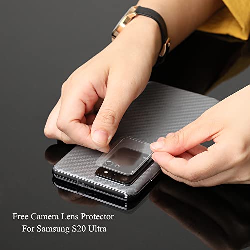Ibywind 2 Pcs Screen Protector For Samsung Galaxy S20 Ultra 5G 6.9",Flexible TPU Film,With 1Pc Camera Lens Protector,1Pc Back Film,Bubble Free[Easy to install] - size: Galaxy S20 Ultra 6.9 inches