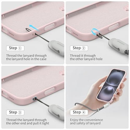 SURPHY 2 Pack Phone Lanyard, Phone Wrist Strap for Case, Camera Wrist Strap - color: Pink & Gray