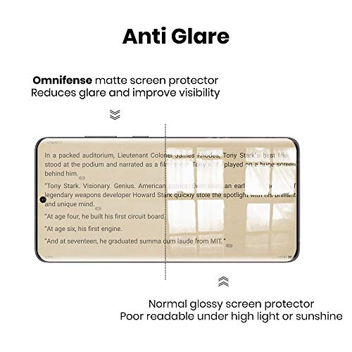 Galaxy S20 Ultra Screen Protector Matte Privacy Soft Film (NOT Tempered Glass)[2 Pack], Matte Finish Surface Anti Glare 2 Way Anti Spy Privacy Protection Full Adhesive Support Ultrasonic Fingerprint Sensor for Samsung Galaxy S20 Ultra