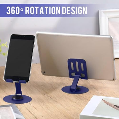 Geelin 12 Pcs Phone Stands Dual Folding Compatible with All Tablet, Purple - color: Purple