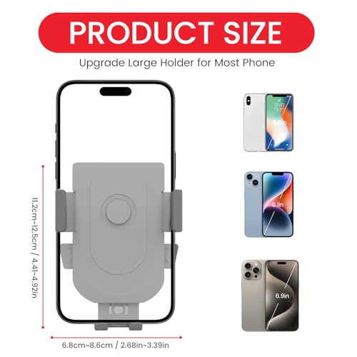 Baby Stroller Phone Holder, Universal Handlebar Phone Mount Grey