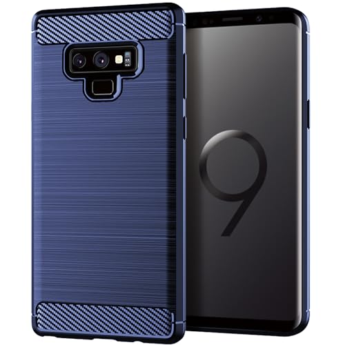 Case for Samsung Note 9 Galaxy Note 9 Carbon Fiber Phone Case Soft TPU Anti-Slip Durable Lightweight Protective Phone Cover for Samsung Galaxy Note 9,Blue - color: Blue Striped, size: For Samsung Galaxy Note 9