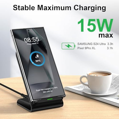 Wireless Charger Stand Samsung Fast Charging Station for Samsung S26 Ultra