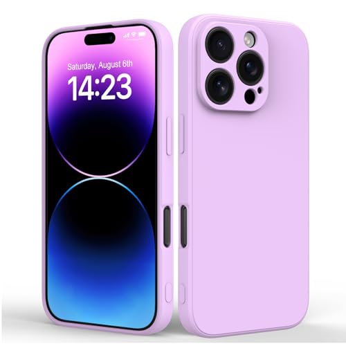 Suitable for iPhone 16 Pro Max Phone Case, Ultra Thin TPU Shockproof Anti-Scratch Case, Soft Fall-Resistant Phone case, Solid Color Phone Cover for iPhone 16 Pro Max, Purple - color: Purple, size: iPhone 16 Pro Max