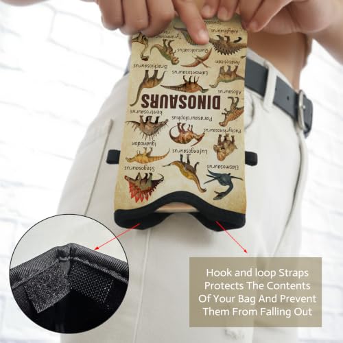 Cell Phone Sleeve Pouch with Adjustable Strap - Dinosaur Stuff - color: Dinosaur