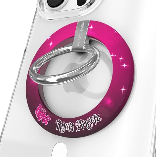 VELVET CAVIAR Compatible with MagSafe Phone Grip - Magnetic Ring Holder with Adjustable Stand - Removable MagSafe Accessories for iPhone 16, 15, 14, 13, 12 (Bratz Airbrush Angelz) - color: Bratz Airbrush Angelz
