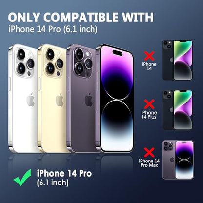 FanTEK Phone Case Compatible with iPhone 14 Pro Case, Anti-Scratch & Fingerprint Phone Case Protective Cover, Matte Black - size: iPhone 14 Pro