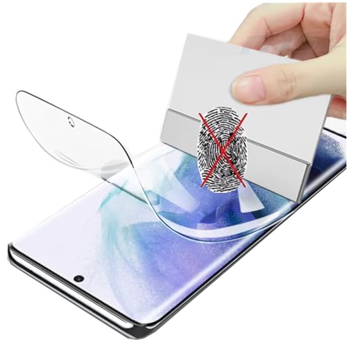 2pcs Anti-fingerprint Matte Hydrogel Film for Samsung Galaxy S21 Ultra 5G 6.8" Flexible Screen Protector TPU Fingerprint Unlock Anti-Glare Anti-reflective Not Tempered glass - color: S21 Ultra 5G 6.8"