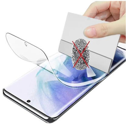 2pcs Anti-fingerprint Matte Hydrogel Film for Samsung Galaxy S21 Ultra 5G 6.8" Flexible Screen Protector TPU Fingerprint Unlock Anti-Glare Anti-reflective Not Tempered glass - color: S21 Ultra 5G 6.8"
