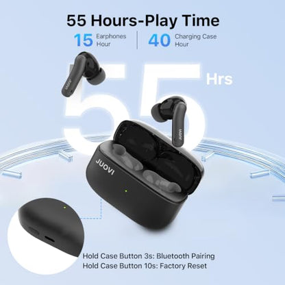 JUOVI Ture Wireless Earbuds Active Noise Cancelling Bluetooth Headphones