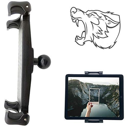 LycoGear Lycan Series Tablet & Smartphone Holder w/1 inch Ball for iPad Tablets | iPhone Pro Air MAX Plus | Galaxy Tab S Fold | Pixel | Surface | GPS & More