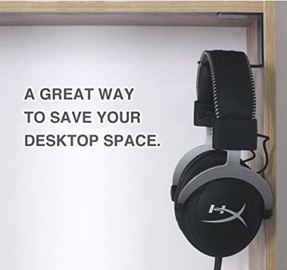 Aluminum Under-Desk Headphone Hanger with Strong Adhesive (1 Pack, Gold) - color: Gold