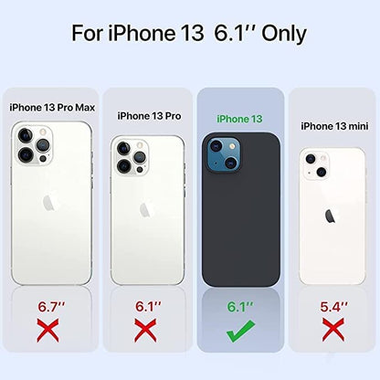 LRK Ultra Thin Black Case Compatible with iPhone 13: Slim, Soft, and Flexible (NOT Hard) [Matte Finish] Protective Black Phone Cover for iPhone 13 - Matte Black - size: iPhone 13