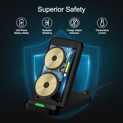 Wireless Charger Stand for Samsung Galaxy S26 S25 FE Ultra Plus S24 S23 S22