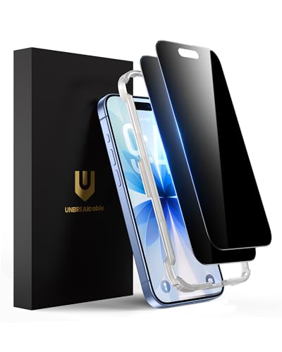 UNBREAKcable Privacy Screen Protector for iPhone 17, 2-Pack - size: iPhone 17