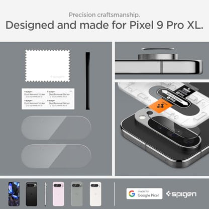 Spigen Glas.tR EZ FIT Optik Camera Lens Protector for Pixel 9 Pro XL - size: Pixel 9 Pro XL