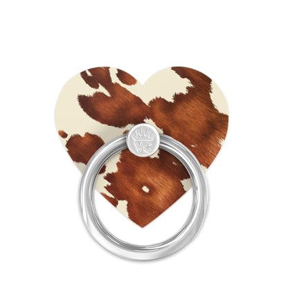 VELVET CAVIAR Cell Phone Ring Holder - Finger Ring & Stand - Improves Phone Grip Compatible with iPhone, Galaxy, Most Smartphones (Cocoa Cow) - color: Cocoa Cow