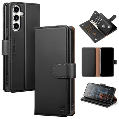 Shieldtop Compatible with Samsung Galaxy S23 5G Wallet Case with Card Holder,Women Men RFID Blocking PU Leather Flip TPU Protective Cover Credit Card Slots,Phone Case for Galaxy S23 6.1",Black - color: Black, size: Galaxy S23 - 6.1"