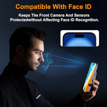 OneFish 2 Pack 360 Privacy Screen Protector for iPhone 13 Pro Max / 14 Plus | 4-Way Anti-Spy 9H Tempered Glass, 3D Curved Edges, Scratch Resistant ，Case-Friendly & Easy Installation ， Anti-Fingerprint - size: iPhone 13 Pro Max / 14 Plus -6.7''