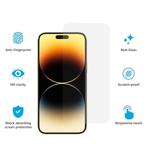 Casely Tempered Glass Screen Protector for iPhone 17, iPhone 17 Pro, iPhone 16 Pro | Premium Scratch Resistant Protection