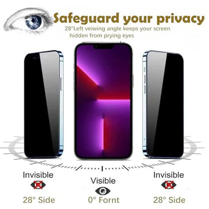 2 Pcs for iPhone 16 Promax Privacy Screen Protector,Automatic Alignment - color: [Privacy]-iPhone 16 Pro Max