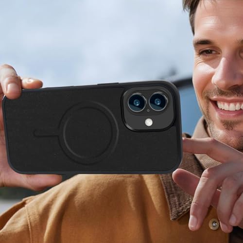 Magnetic Case for iPhone 17 Wallet Compatible with Magsafe RFID Blocking Card Holder Detachable Phone Cover Kickstand Snap Strap Zipper Pocket PU Leather 6.3 inch (Black) - color: Black, size: iPhone 17