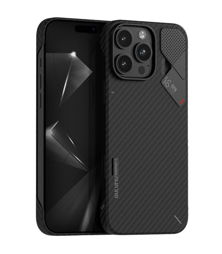 Aulumu A16 Aramid Fiber iPhone 16 Pro Max Case | 1500D Ultra Slim Woven | Real Cooling | Compatible with MagSafe - size: iPhone 16 Pro Max