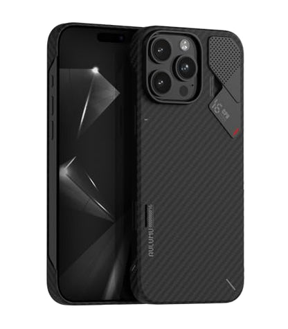Aulumu A16 Aramid Fiber iPhone 16 Pro Max Case | 1500D Ultra Slim Woven | Real Cooling | Compatible with MagSafe - size: iPhone 16 Pro Max